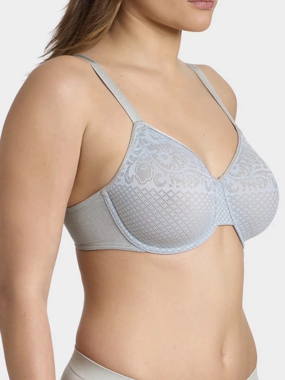 Wacoal 857210 Visual Effects Minimizer Bra, Light Blue, 38DDD - Picture 2 of 6